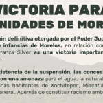 Comunidades detienen por la vía jurídica extracción minera en Morelos